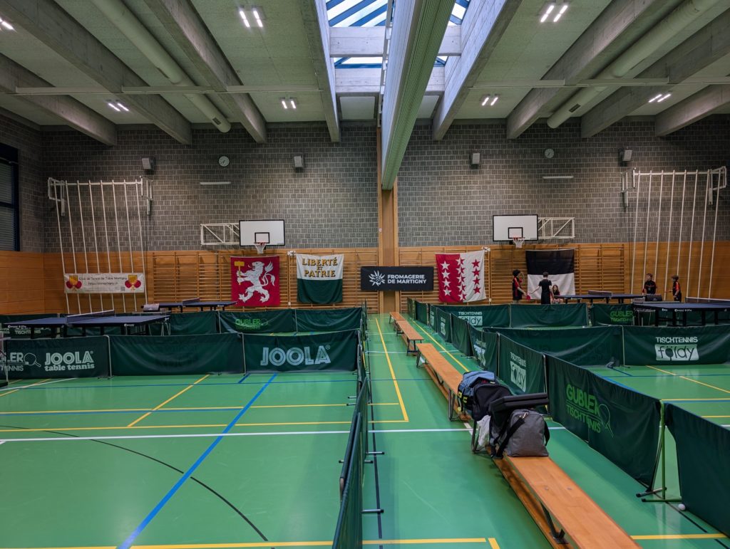 La salle du CTT Martigny pour la finale 2025