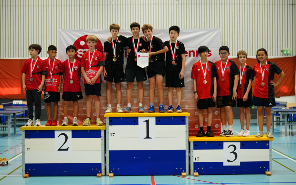 Finales suisses par équipes U13 2025 - Lausanne 3ème (Photo : Andrii Lukatsky)