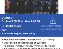 Camp d'été du CTT Vevey - 2026