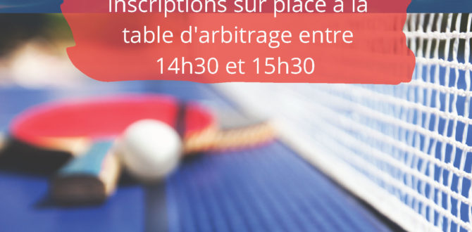 Tournoi populaire Bellerive 2026