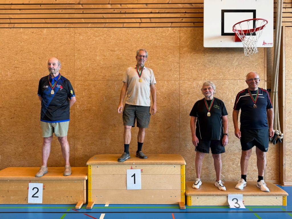 Podium des plus expérimentés - Messieurs O70-O90